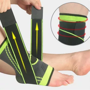 Compression Non-Slip Ankle Brace - Green