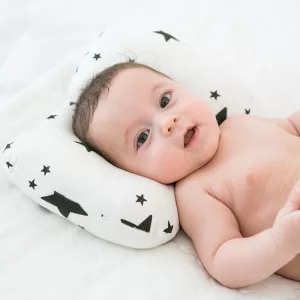 Newborn Head Shaping Pillow - White Star
