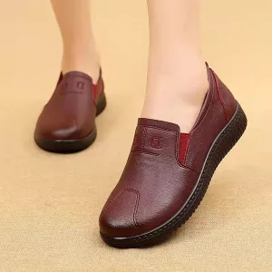 Wide Fitting Loafers Non-Slip Casual Women Shoes