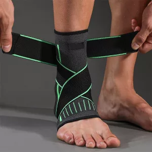 Compression Ankle Brace - Adjustable Green