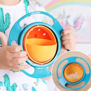 Anti Spill Rotating Gyro Bowl