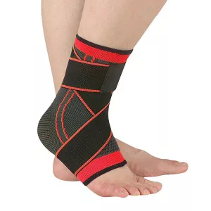 Compression Non-Slip Ankle Brace - Red