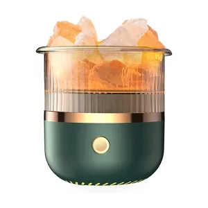 Crystal Salt Air Humidifier USB Aroma Diffuser - Green