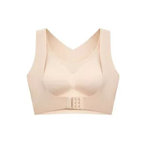 Seamless Push Up Support Bra Posture Corrector - Beige