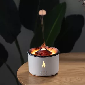 Volcano Air Humidifier Jellyfish Aroma Diffuser - White