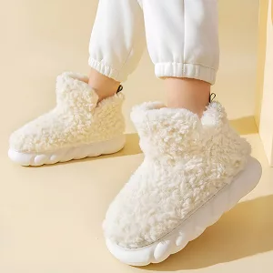 Warm Plush House Slipper Boots