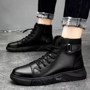 Men's Casual Sneaker Boots with Zipper
