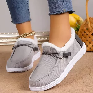 Women's Plush Loafers Winter Shoes