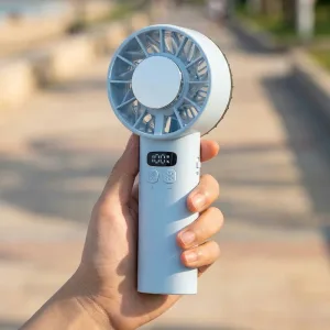 handheld fan, neck fan, portable neck fan, mini portable fan, folding hand fan, necklace fan, wearable fan, rechargeable handheld fan