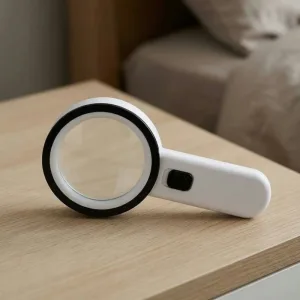 Compact Handheld Magnifying Glass with LED for Seniors