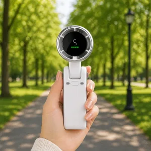 Portable Foldable Rechargeable Handheld Wearable Fan
