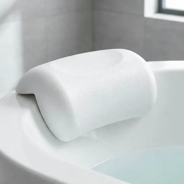 soft bath pillow, bath headrest, bath back rest, bath pillow for tub, bath tub pillow