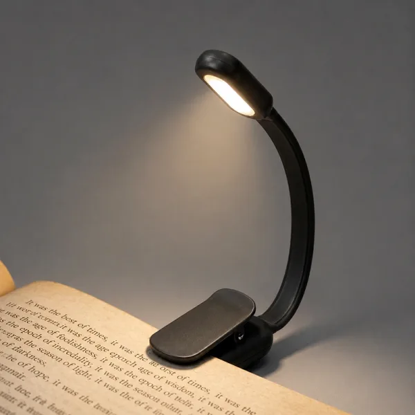 clip-on reading lamp, clip on reading light, rechargeable clip on reading light