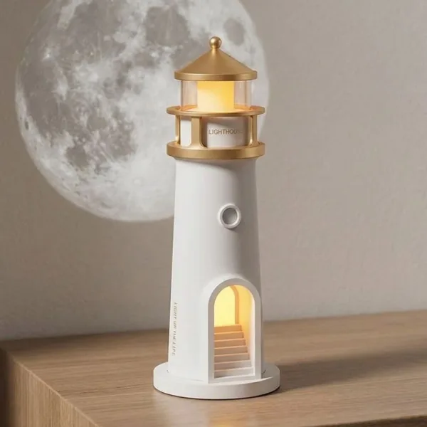 led night light, lighthouse lamp, modern table lamp, modern bedside lamp, motion sensor night light