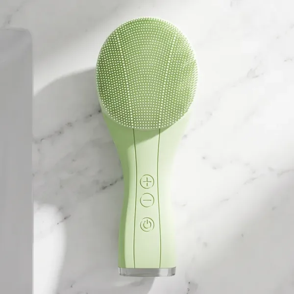 silicone cleansing brush, deep pore cleaning, silicone face scrubber, silicone face brush, silicone facial cleansing brush